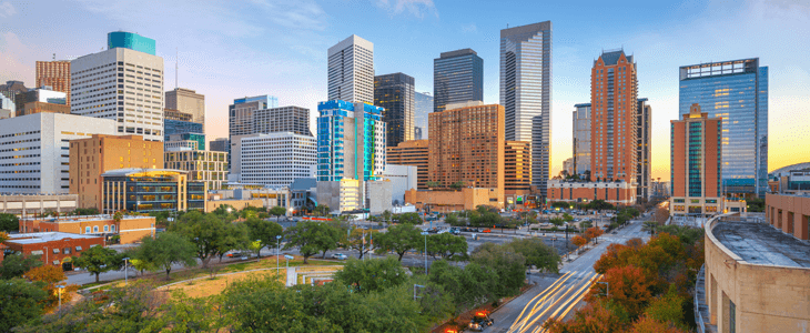 the houston skyline