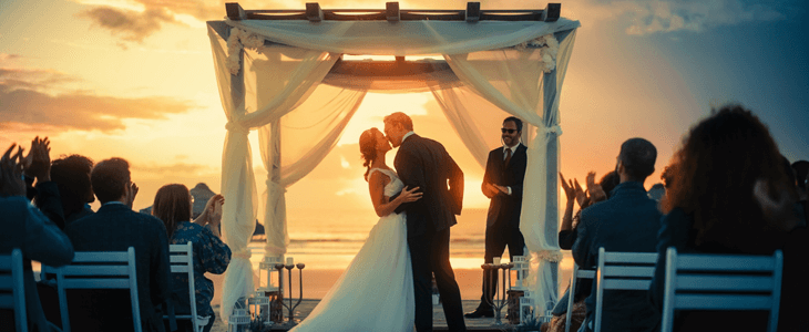 a beach wedding